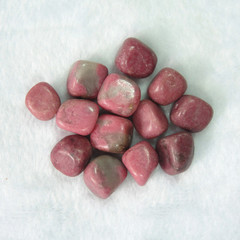 天然蔷薇辉石 蔷薇辉石红纹石抛光不定型 能量石鱼缸石