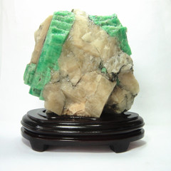祖母绿矿物晶体 祖母绿矿物标本摆件 鉴赏收藏
