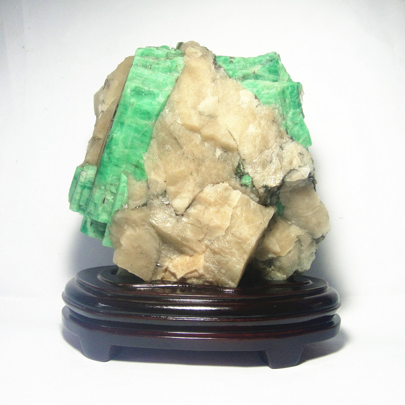 祖母绿矿物晶体 祖母绿矿物标本摆件 鉴赏收藏