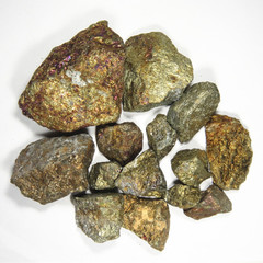 天然黄铜矿教学标本 原料原石 矿物岩石标本 实验标本