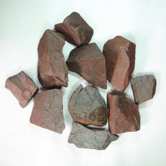 天然赤铁矿 红色鲕状赤铁矿原料 矿物岩石标本