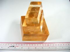 金色方解石 冰洲石矿物原料 矿物岩石教学标本