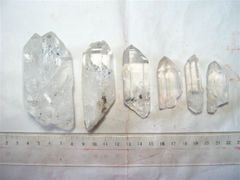 天然白水晶 矿物岩石标本 水晶条原料 教学标本