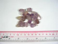 紫水晶原料 矿物岩石标本 紫晶牙单个晶体