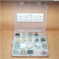 超值特惠实用首选 20种岩石标本塑料盒套装 学校培训教学石头标本