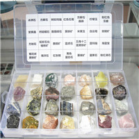 精选超值矿物晶体标本套装 28种矿物标本盒 学习鉴赏收藏礼物