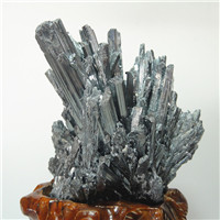 天然辉锑矿晶体摆件奇石矿物晶体教学标本收藏观赏晶体摆件